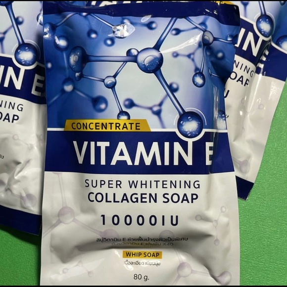 5x Concentrate Vitamin E Super Whitening Collagen Soap 10000 IU Whip Soap - Picture 2 of 4